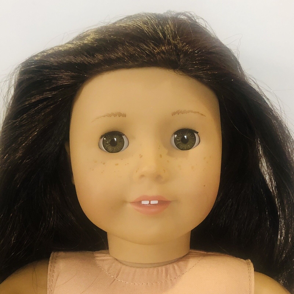 American Girl Doll Just Like You #55 Brown Hair Green Eyes Freckles 18”